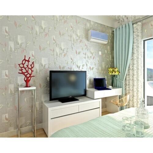 Beibehang Rural non woven wallpaper papel de parede American retro living room TV background wall paper 3D leaves 3d wallpaper