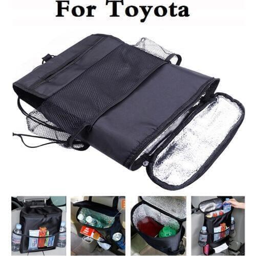 Car Seat Organizer Cooler Bag Multi Pocket Cover For Toyota Hilux Surf iQ Ist Kluger Land Cruiser Land Cruiser Prado