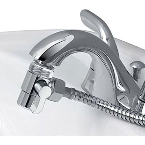 Kitchen Adapter Faucet Splitter Sink Valve Home Bathroom Water Tap Diverter Copper