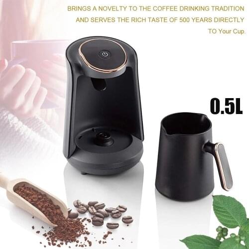 500ml Portable Electrical Coffee Pot Automatic Turkish Coffee Machine Cordless Electric Pot AC 220~240V Travel coffee maker