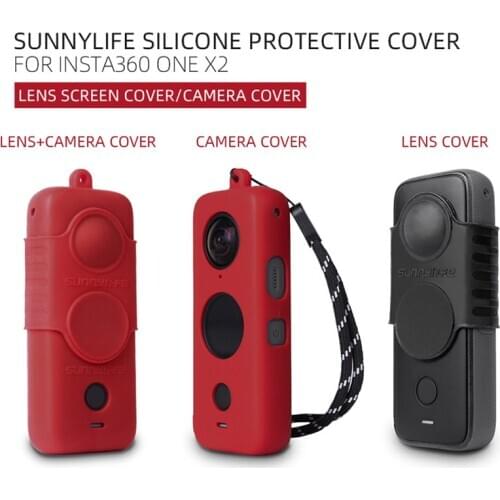 Silicone Case Lens Screen Protective Cover Dustproof Body Shell for Insta360 ONE X2 Camera