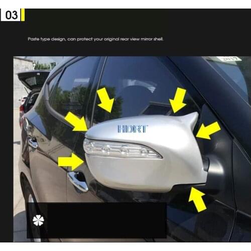 Car styling Exterior Rearview Mirror Cover Trim For Hyundai IX35 2018 2019 2020 Rear view Mirrors Cover Sticker Trim Auto Parts