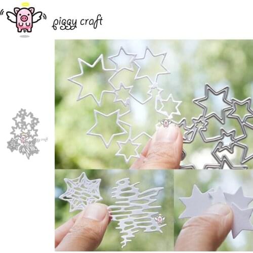 Piggy Craft metal cutting dies cut die mold Various star clusters Scrapbook paper craft knife mould blade punch stencils dies