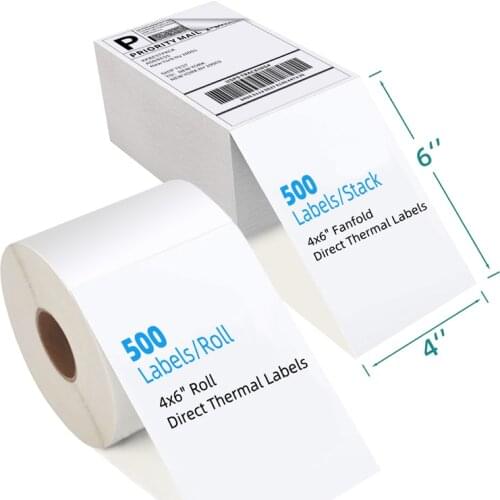 Thermal Label Paper Width 20-100MM Shipping Sticker Labelpaper Supermarket Waterproof Anti-Oil Tear-Resistant Price Tag