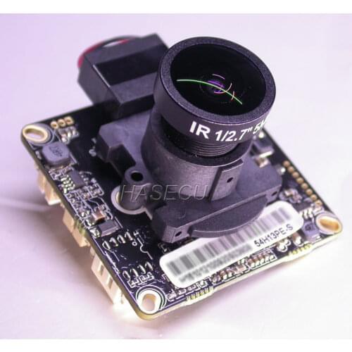 Enhanced night vision IPC 720P Wide Angle 2.1mm LEN 1/3" SONY IMX225+Hi3518 IP camera module board +LAN cable+ IRC