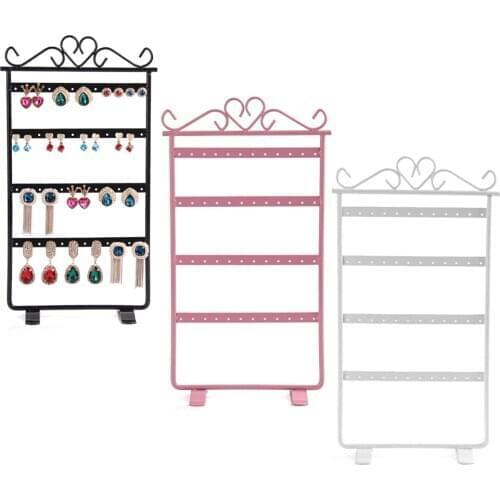 Vintage Jewelry Holder Rack Earrings Earring Screen Holds Room Store Organizer