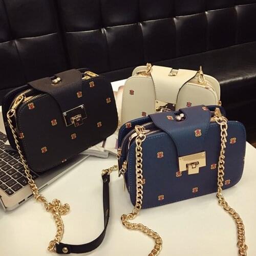 The new han edition fashion women bag mobile packet chain Crossbody bag