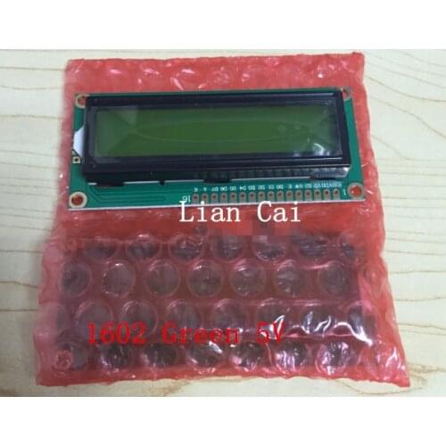 1PCS LCD1602 1602 module green screen 16x2 Character LCD Display Module.1602 5V green screen and white code for arduino