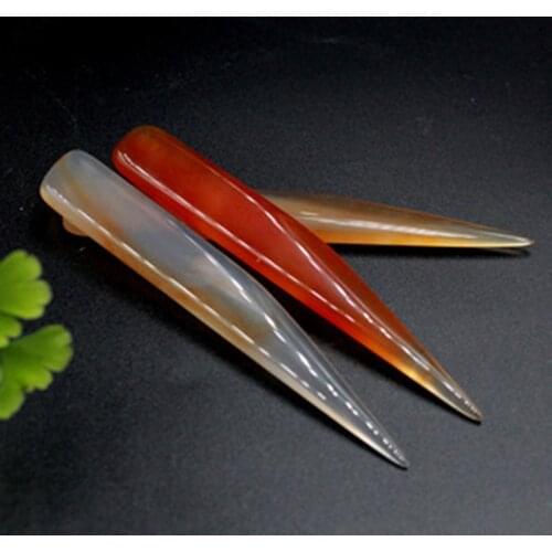 7CM 10CM 12CM Ntural Real Agate Knife For Gold Sliver Jewellery Tool Burnisher Polishing Cleaning Wiping Tool Accessories