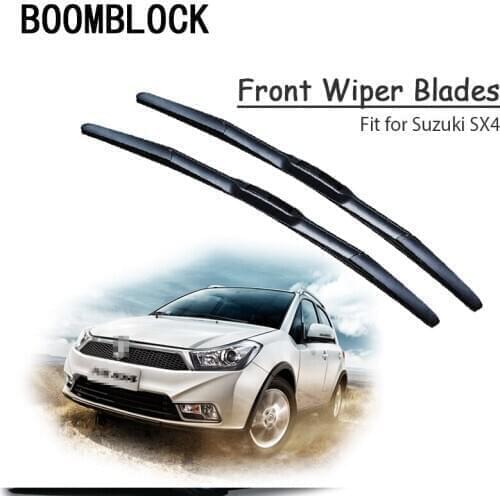Car Windshield Rubber Front Wiper Blades Arm Kit For Suzuki SX4 MK1 SX4 MK1 S-Cross 2018 2017-2006 Windscreen Wiper Accessories