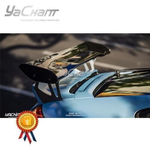 Car-Styling Carbon Fiber Trunk Spoiler Fit For 2005-2012 Carrera 911 997 GT4 Style GT Wing with Fiber Glass Base