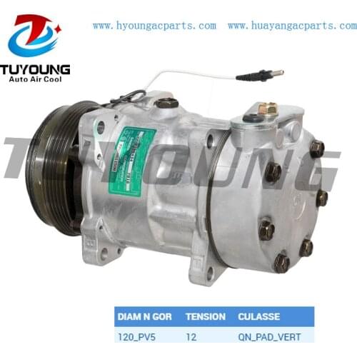 R134A SD7H15 auto a/c air compressor fit for Renault Laguna 1.8 1.9 2.9 3.0 7700861150 120mm 5pk 12v