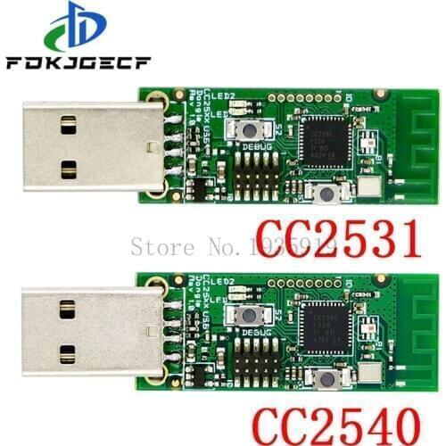 Wireless Zigbee CC2531 Sniffer Bare Board Packet Protocol Analyzer Module USB Interface Dongle Capture Packet Module CC2540
