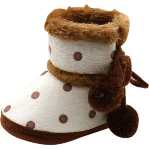High Quality Baby Non-slip Boots Winter Boots Soft Bottom Baby Moccasin Baby Warm Boots Or Baby Girls Ins