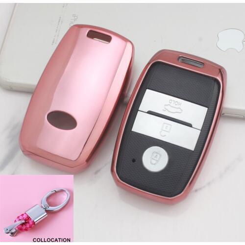 New TPU Car Key Case Auto Key Protection Cover For Kia K4 K5 KX3 KX5 KX7 NIRO Car Holder Shell Colorful Car-Styling Accessories