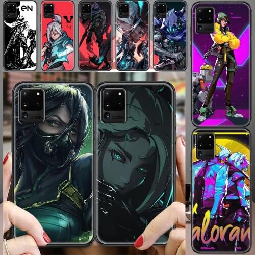 Valorant Game Phone case For Samsung Galaxy Note 4 8 9 10 20 S8 S9 S10 S10E S20 Plus UITRA Ultra black luxury funda pretty