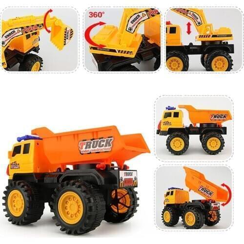 Mini Baby Cement Truck Excavator Crane Engineering Car Model Education Kids Toy Christmas Birthday Gifts Tractor Toys for Boy