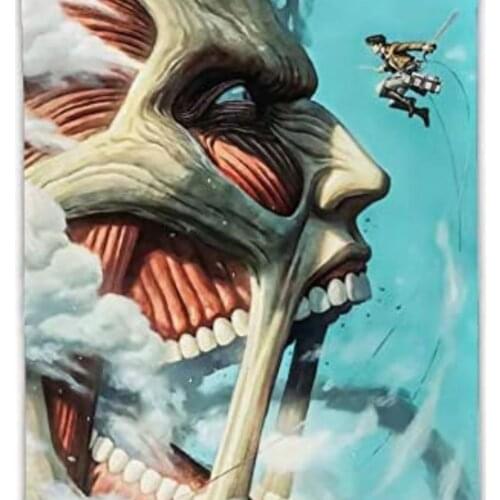 Home Wall Decor Attack on Titan Tapestry Wall Art Bedding Tapestrys for Bedroom Party Kawaii Room Decor Wall Tapestry Witchcraft