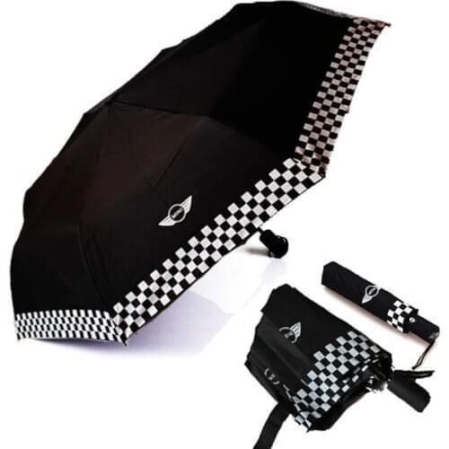Car Styling Double Layer Reverse Umbrella Windproof Sun Beach Umbrella for Mini Cooper One JCW S Countryman Accessories