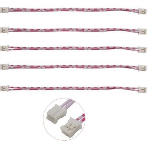 Length 200mm JST PH 2.0 2 Pin Cable Connector Jst Pitch 2.0mm 2P Female to Female Double Head Terminals Wire Connector Red white
