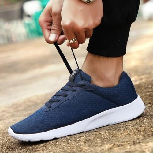 Unisex Sneakers For Men And Women Breathable Light Running Shoes Flats Athletic Jogging Walking Trainers Footwear Size 35-47