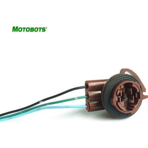 MOTOBOTS 10Pcs Car 3157B LED Bulb Socket Brake Turn Signal Light Harness Wire Plug Connector #AM967