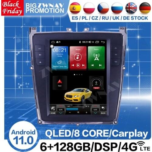 Tesla Screen Android 11 Multimedia Radio Receiver For Bentley Continental 2012-2019 Car GPS Audio Stereo Video Player Head Unit