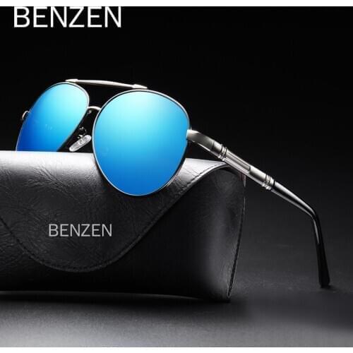 BENZEN Polarized Men Sunglasses Vintage Pilot Sun Glasses For Mens Retro UV 400 Driving Glasses Oculos Male Eyewear 9388