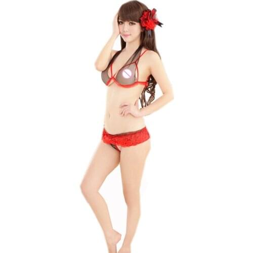 2021 New Arrival Sexy Lace Nightwear Erotic Lingerie Sleepwear Women Summer Sleep clothes perspective Babydoll product