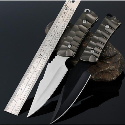 New Straight Knife Hunting Knife Outdoor Camping Self-defense Tools Tactical Fixed Blade Pocket Survival Knives With Sheath