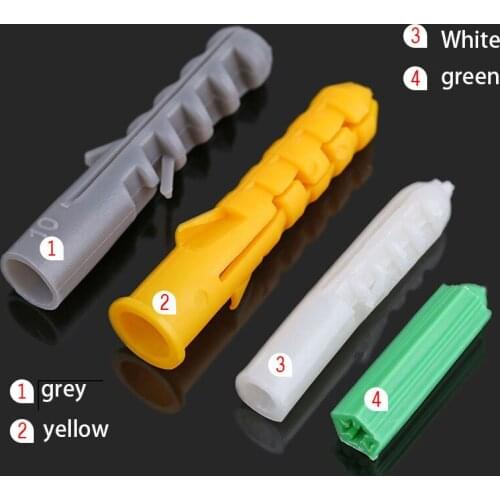 Plastic Expansion Pipe / Expansion Pipe / Rubber Plug / Plastic Pipe / Nylon Plunger / Anchor Plug M6-M14 100PCS