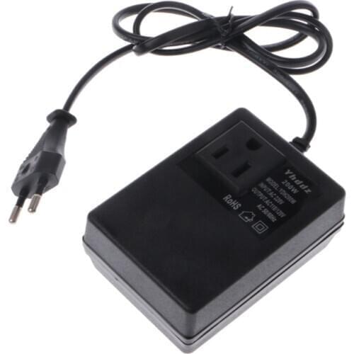 200W AC 220V to 110V Step Down Transformer Convert Travel Power EU Plug Adapter Mar28