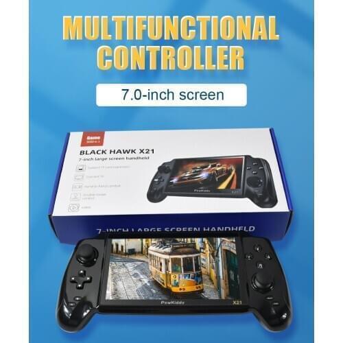 POWKIDDY X21 Portable Retro Handheld Video Game Console Bulit-in 3000 Game 7.0 Inch HD Screen Music/Video Player Childrens Gift