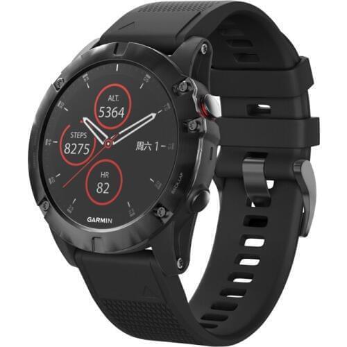 22mm Silicone Wrist Strap Watch Band Quick Release for Garmin Fenix 5 5X Plus NK-Shopping