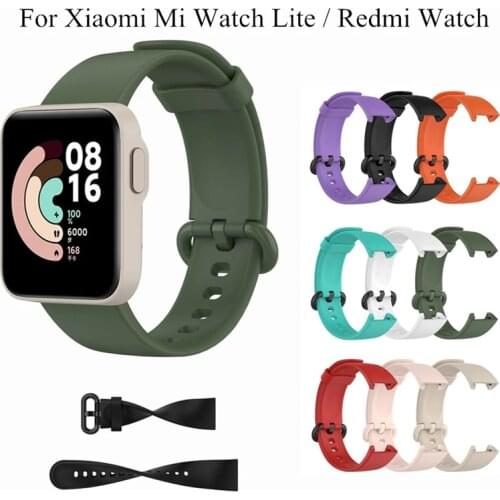 Silicone Sport Strap For Xiaomi Mi Watch Lite Global Version Smart Watch Replacement Bracelet Wristband for Redmi Watch Strap