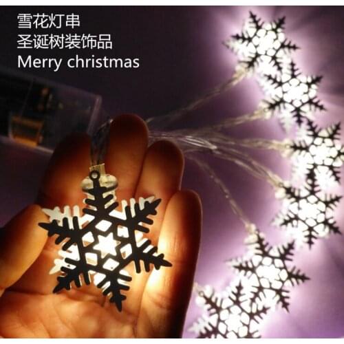 [Seven Neon]Battery power 1.5M/3M whtie snow shape child room/Christmas/decoration/holiday led string light