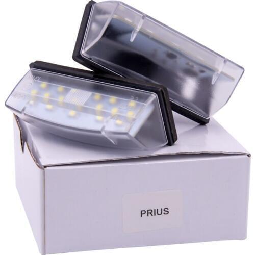 2pcs Car LED number License Plate Light 12V White LED lamp Canbus No Error For Toyota Prius ZVW30 Venza Matrix For Lexus CT200H