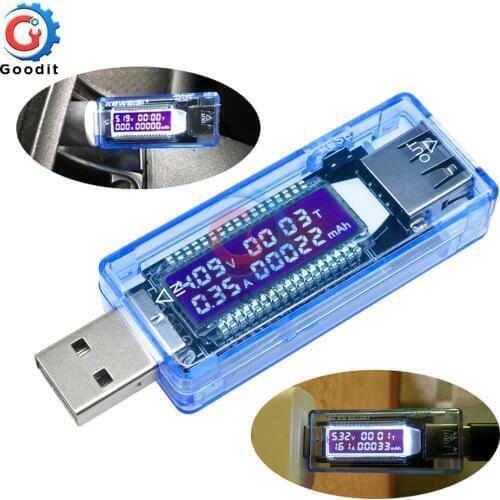 USB Battery Tester Voltmeter Power Bank Diagnostic Tool Current Voltage Doctor Charger Capacity Tester Meter Ammeter Digital New