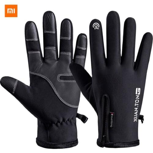 New Xiaomi Waterproof Winter Cycling Gloves Windproof Outdoor Sport Ski Gloves For Bike Bicycle Scooter Motorcycle Warm Glove