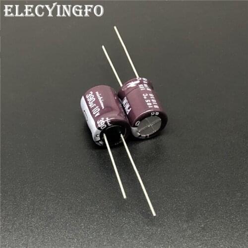 10pcs/100pcs 390uF 10V NICHICON PM Series 10x12.5mm 10V390uF Low Impedance Aluminum Electrolytic capacitor
