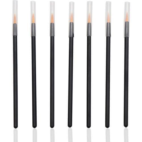 1000PCS/Pack Disposable Makeup Brushes Swab Microbrushes Eyeliner Brush with Cover Individual Lash Removing Tools Lint Free