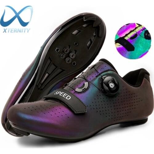 2020 Hot Sale Luminous Racing Cycling Shoes Self-Locking Professional Road Bike Bicycle Sneakers Men Outdoor Cycling Cleat Shoes