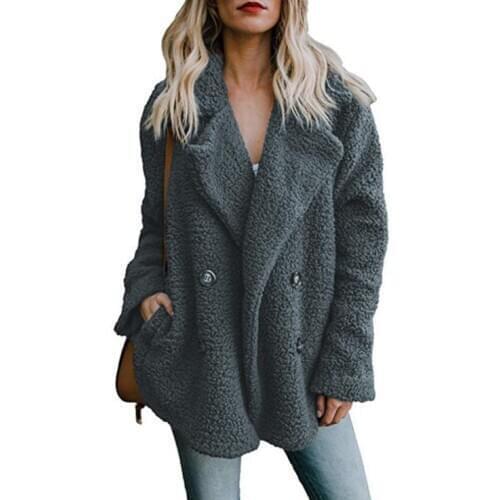2021 Winter Faux Fur Teddy Bear Coat Jacket Women Fashion Open Stitch Hooded Coat Female Long Sleeve Fuzzy Jacket Coat
