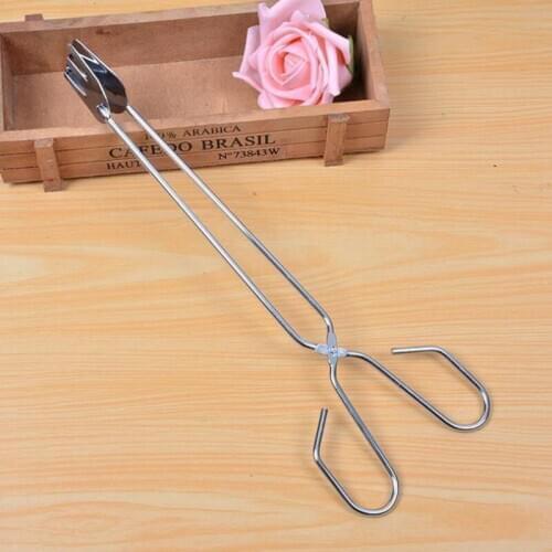 50pcs New Convenient BBQ Tools Stainless Steel Scissors Type Grilled Food Clip Barbecue Accessories Portable Tongs NO375