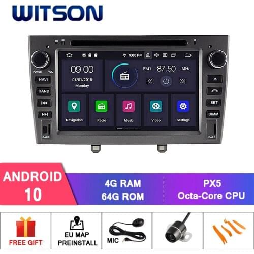 WITSON Android 10.0 CAR DVD PLAYER for PEUGEOT 408 2010-2011 Car Multimedia Player Stereo AutoAudio GPS Navigation DVD Video