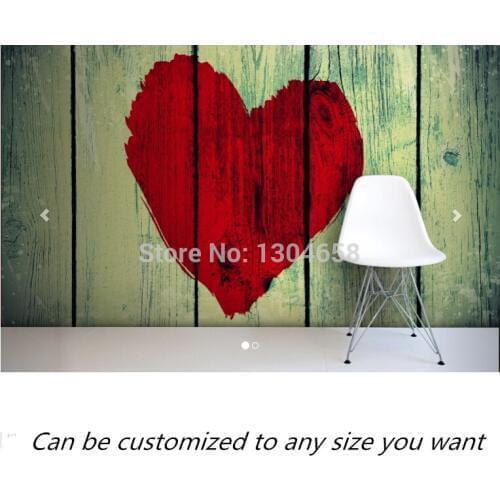 Free shipping custom- modern 3D mural Painted Heart Wall Mural sofa bedroom TV backdrop wallpaper