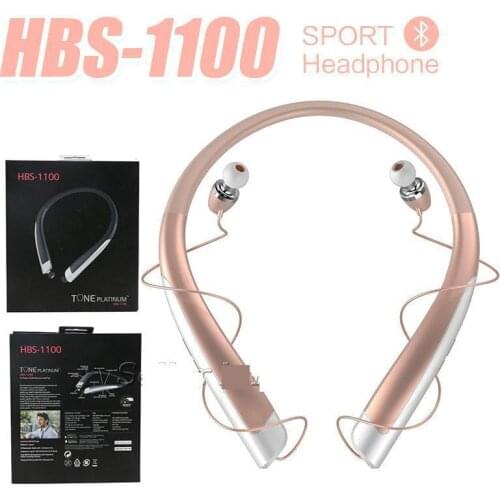HBS1100 Bluetooth Wireless Headphones LG HX1100 Neckband CSR 4.1 Waterproof Noice Reduce Sport Headsets With Hard Retail Package