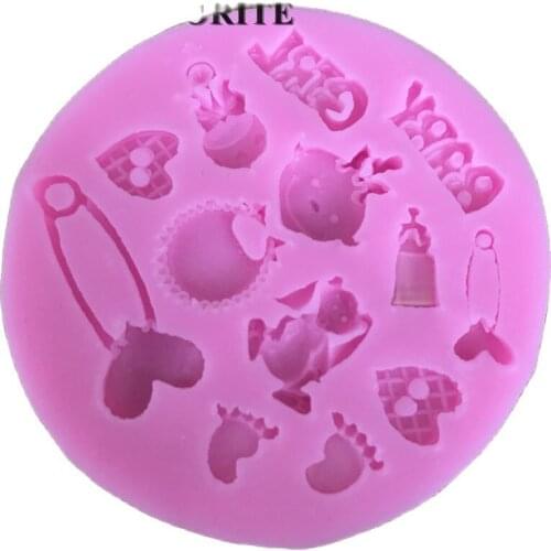 Baby Theme Mold Fondant Cake Molds Chocolate Mould For The Kitchen Baking Cake Tool D170