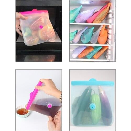 Food Storage Bags Freezer Seal for Marinate Meats Snack Cereal Leakproof