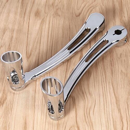 Chrome Shallow Cut Heel Toe Shift Lever&Shifter Pegs For Harley Touring Street Glide Softail 1997-2016 17 18 Models